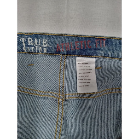 True Nation Jeans Men's  58x28.5 Blue Athletic Fit - Picture 4 of 7